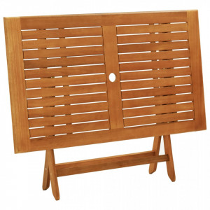 Masă de grădină pliabilă, 120 x 70 x 75 cm, lemn masiv eucalipt - V312453V - Img 4
