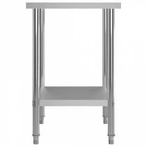 Masa de lucru bucatarie, 60 x 60 x 85 cm, otel inoxidabil - V51184V - Img 4
