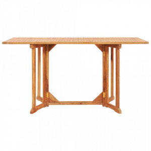 Masa gradina pliabila, fluture, 150x90x75 cm, lemn masiv de tec - V49000V - Img 2