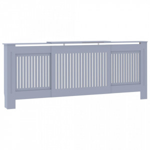 Mască pentru calorifer, gri, 205 cm, MDF - V325549V - Img 1