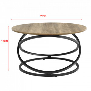 Masuta cafea, 46 x 79 cm, design rotund - P66225101 - Img 2