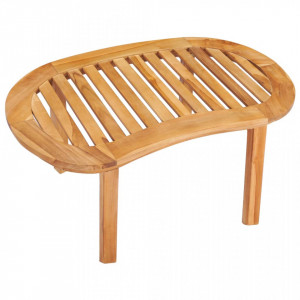 Masuta de cafea, 90 x 50 x 45 cm, lemn masiv de tec - V48027V - Img 4