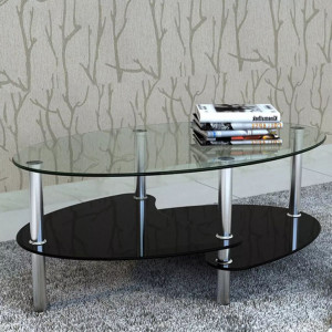 Masuta de cafea cu design exclusivist, negru - V240509V