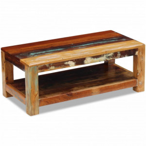 Masuta de Cafea Lemn Solid Reciclat 90x45x35 cm - V243322V - Img 3