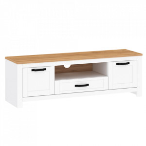 Măsuţă, masă, comodă TV, albă - TP263917