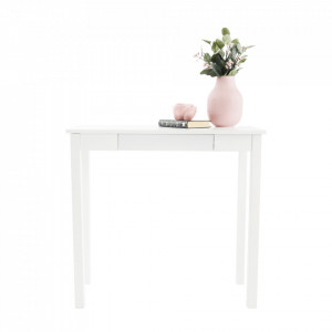 Măsuţă, masă tip consolă albă, 80x40x75 cm - TP277805 - Img 15