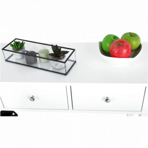 Măsuţă tip consolă, albă, 100x74x30 cm - TP251695 - Img 20