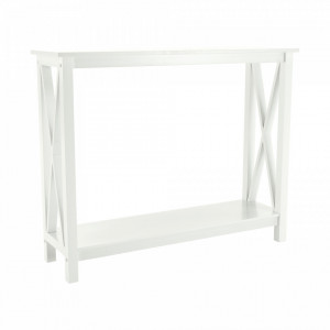 Măsuţă tip consolă, albă, 100x80x30 cm - TP251565