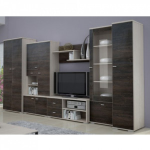 Mobilier living, culoarea frasin și stejar american, 370x51x199 cm - TP2025047 - Img 5