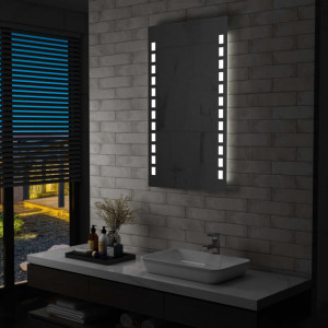 Oglinda cu LED de perete de baie, 60 x 100 cm - V144698V