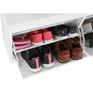 Pantofar, 2 compartimente, alb, 104x47,5x24 cm - TP257689 - Img 4