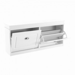 Pantofar, 2 compartimente, alb, 104x47,5x24 cm - TP257689 - Img 9