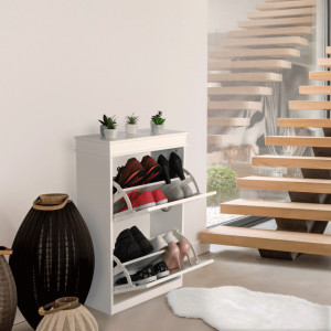 Pantofar, 2 compartimente, alb, 53x82x24 cm - TP257686 - Img 3