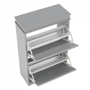 Pantofar, 2 compartimente, gri, 53x82x24 cm - TP289129 - Img 16