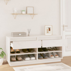 Pantofar, alb, 110x34x52 cm, lemn masiv de pin - V814445V - Img 3