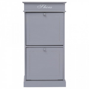Pantofar, gri, 50x28x98 cm, lemn de paulownia - V284090V - Img 3