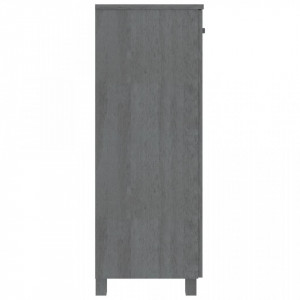 Pantofar, gri închis, 85x40x108 cm, lemn masiv de pin - V340518V - Img 4