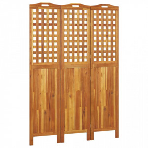 Paravan de cameră 3 panouri 121,5x2x180 cm lemn masiv de acacia - V318547V - Img 1