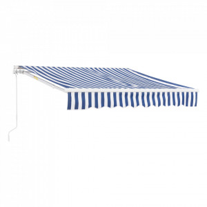 Paravan solar, 300 x 250 cm, albastru/alb unghi inclinare reglabil - P75702622 - Img 2