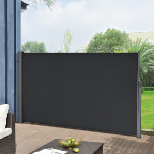 Paravan solar lateral retractabil, 160 x 300 cm, negru - P74654058 - Img 3