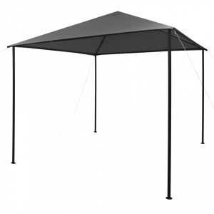 Pavilion, antracit, 3 x 3 m, material textil și oțel, 180 g/m² - V312240V - Img 2