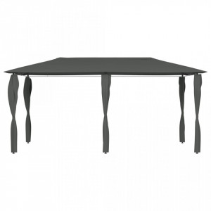 Pavilion cu huse pentru stâlpi, antracit, 3x6x2,6 m, 160 g/m² - V313619V