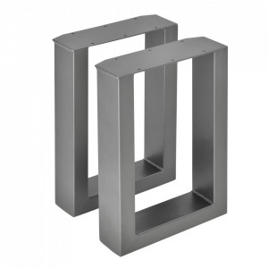 Picioare masa, set 2 buc 30 x 43 cm, gri metalic - P57353527
