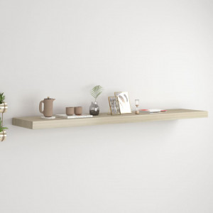Raft de perete suspendat, stejar, 120x23,5x3,8 cm, MDF - V323883V