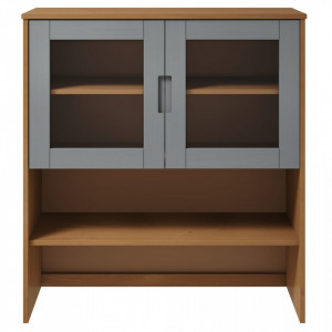 Rafturi superioare dulap, maro, 90x35x100 cm, lemn de pin - V350549V - Img 4