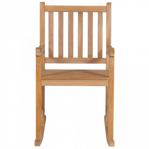 Scaun balansoar, lemn masiv de tec - V44992V - Img 1
