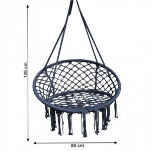 Scaun balansoar suspendabil, leagăn agăţat, nergu, 80x120 cm - TP274288 - Img 11