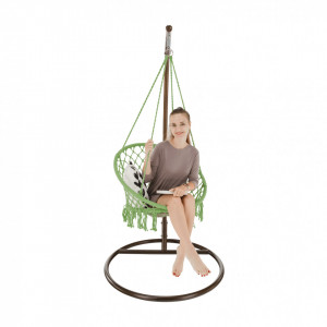Scaun balansoar suspendabil, leagăn agăţat, verde, 80x120 cm - TP295534 - Img 9