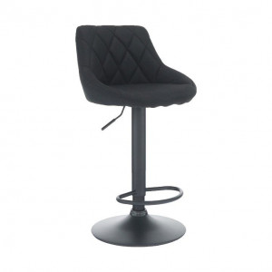 Scaun bar, material textil negru - TP206806