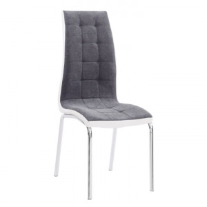Scaun bucătărie, gri închis/alb - TP203810