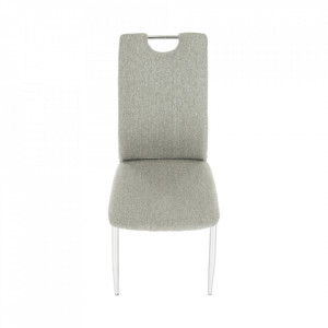 Scaun bucătărie, material textil bej/crom - TP201245 - Img 19