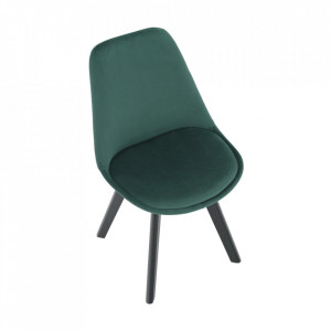 Scaun, catifea Velvet smarald/ negru - TP284345 - Img 15