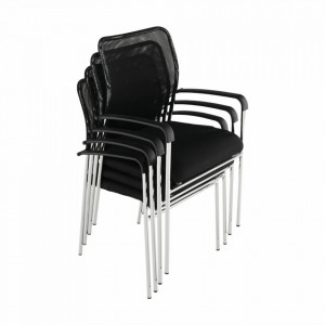 Scaun conferinţă, negru, 54x82x56 cm - TP255204 - Img 20