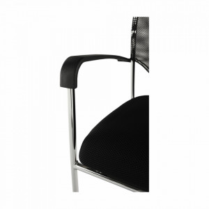 Scaun conferinţă, negru, 54x82x56 cm - TP255204 - Img 3