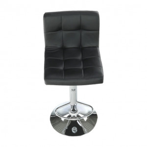 Scaun de bar, piele ecologică negru/crom - TP175173 - Img 13