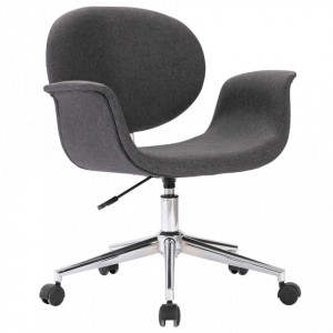 Scaun de birou pivotant, gri, material textil - V3054827V - Img 2