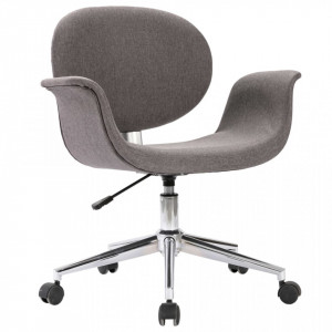 Scaun de birou pivotant, gri, material textil - V3054828V - Img 2