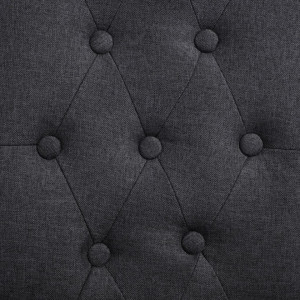 Scaun de bucatarie, 6 buc., gri inchis, material textil - V276966V - Img 2