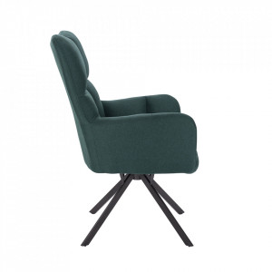 Scaun de design, ţesătură verde - TP265010 - Img 4