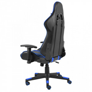 Scaun de jocuri pivotant, albastru, PVC - V20479V - Img 4