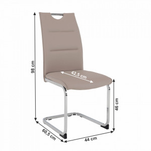 Scaun dining, maro deschis - TP259378 - Img 3