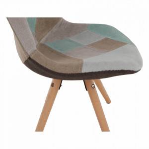 Scaun dining, patchwork mentol/maro - TP258420 - Img 14