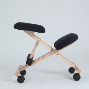 Scaun genunchi ergonomic, negru, 46x65x56-72 cm - TP279425 - Img 5