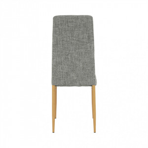 Scaun, material textil gri deschis/cadru metalic fag - TP203808 - Img 15