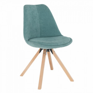 Scaun, material textil verde mentol/lemn fag - TP202573 - Img 16
