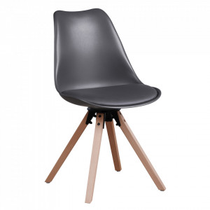 Scaun pivotant elegant, gri închis - TP288202 - Img 1